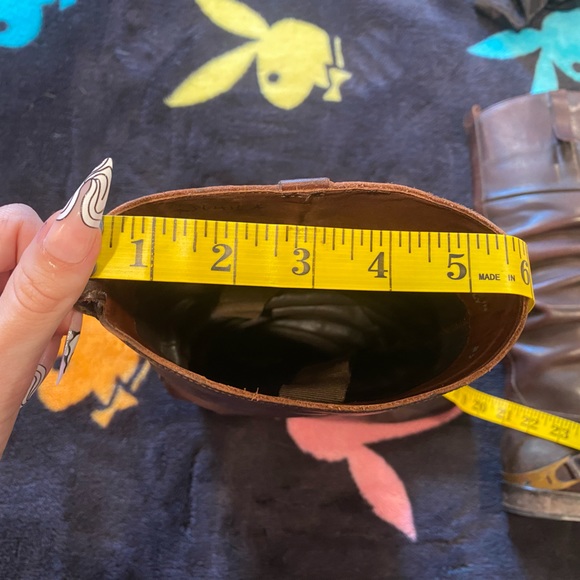 Golden goose distressed brown tall riding boots gently used - Picture 13 of 13